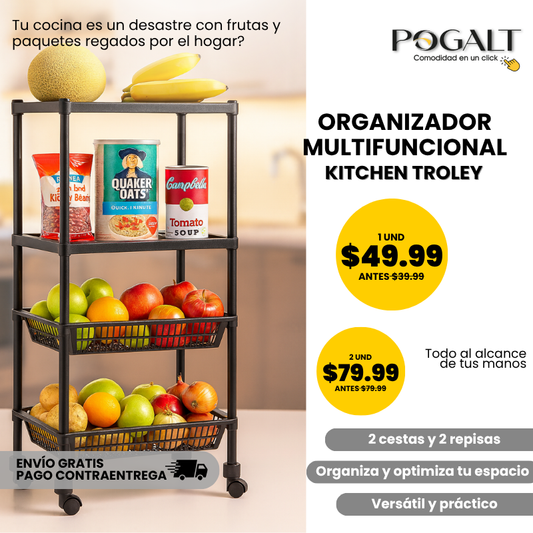 Kitchen Troley | Organizador multifuncional con ruedas